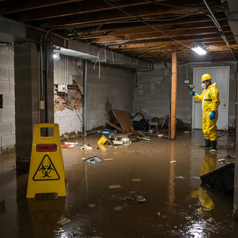 Flooded Basement Electrical Hazard in Arlington, VT Property